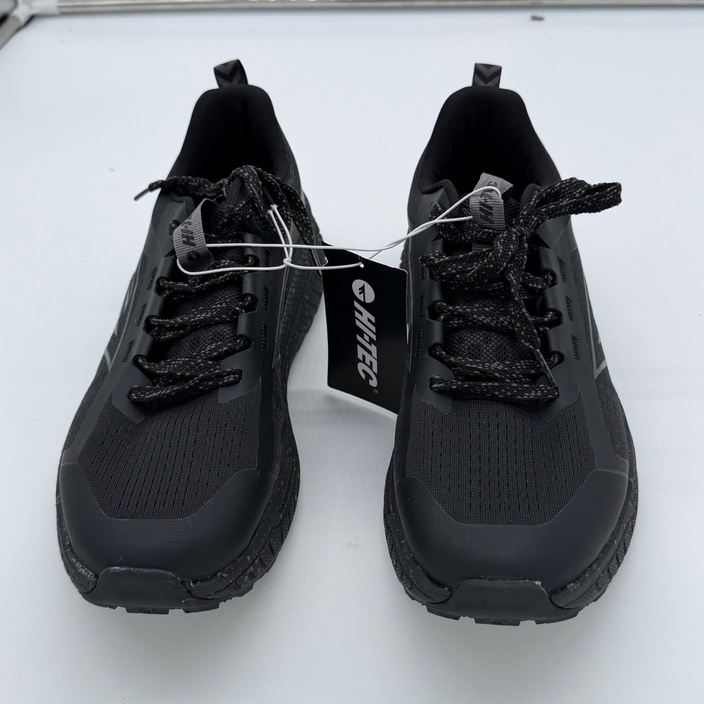 Hi-Tec Mens Black Asphalt Trail Running Shoes Sneakers 1930429 Size 10 NEW